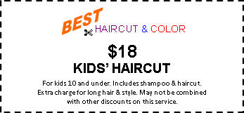 Kids' Haircut Coupon Kids' Haircut Coupon